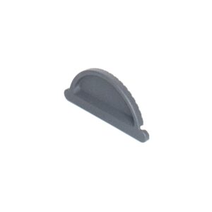 Dakgoot eindstuk 125mm - RAL 7024