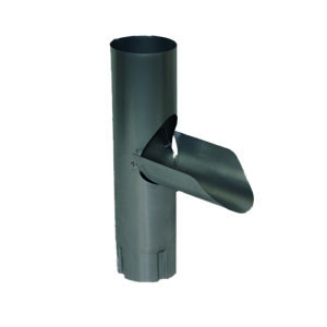 Regenton uitloop 90mm - RAL 7024