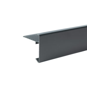 Aluminium daktrim antractiet RAL 7024 hoogte 45mm - lengte 2,50 meter